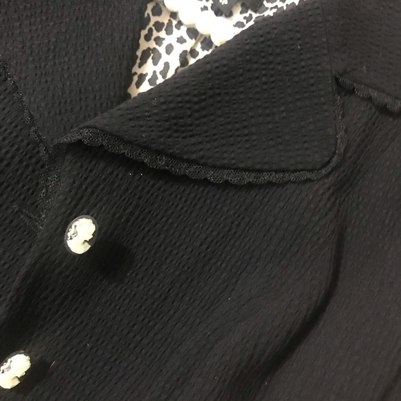 Nanette Lepore Lace Trim Blazer W Unique Buttons - Picture 4 of 9